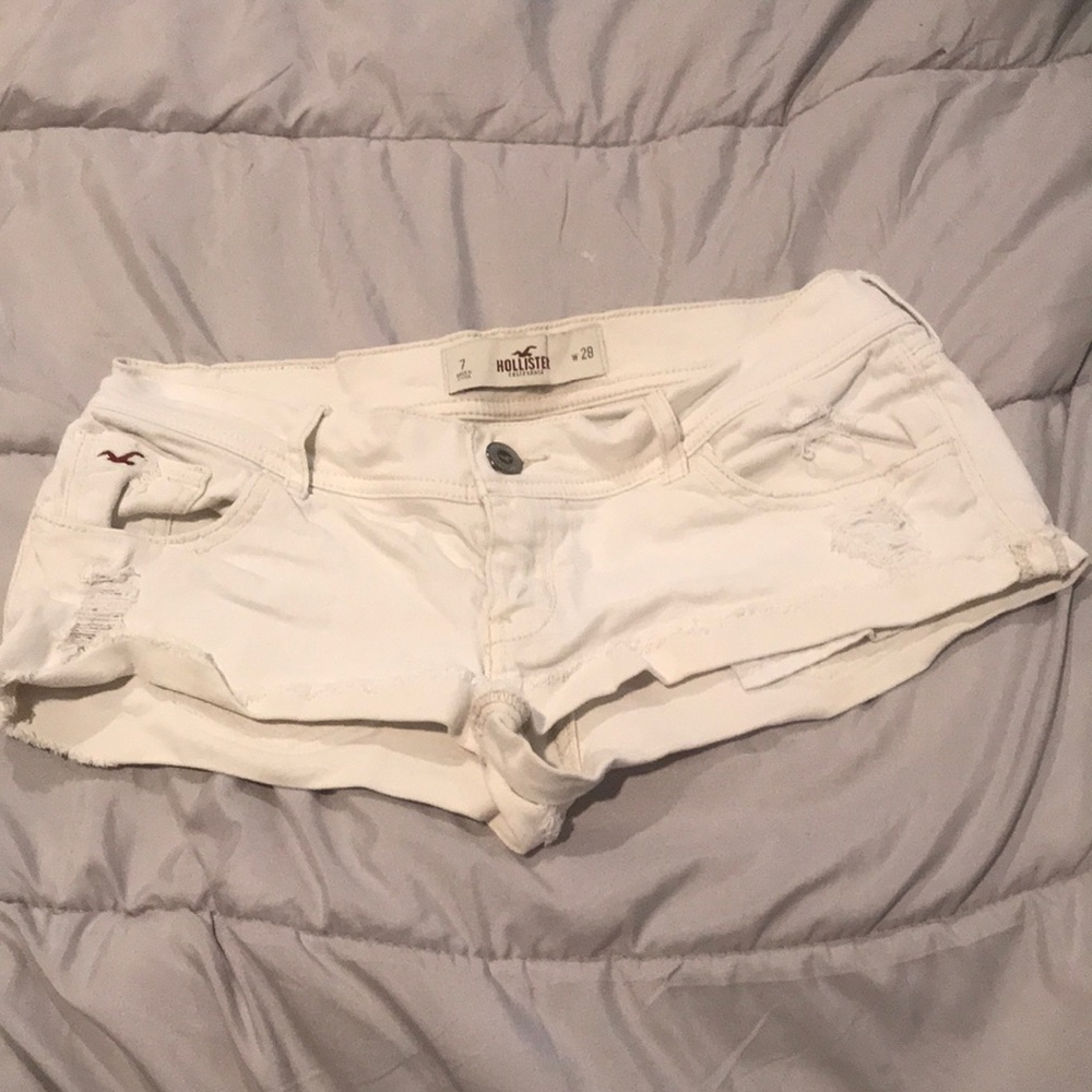 Hollister White Shorts